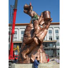 城市铜雕与钢雕的艺术融合 以妙缘铜雕公司为例