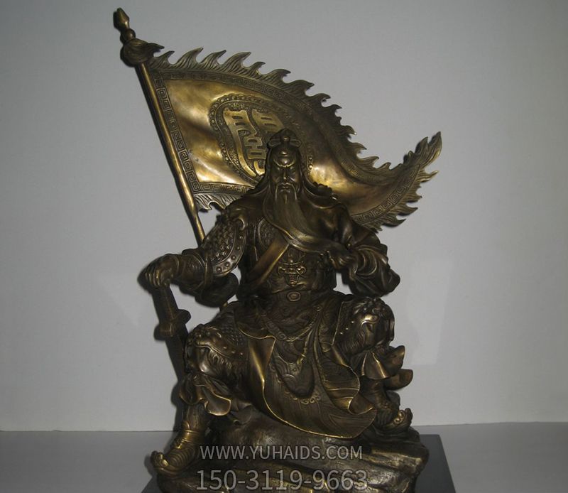 匠心铸魂 景区寺庙中的关公大型铜雕与石雕艺术